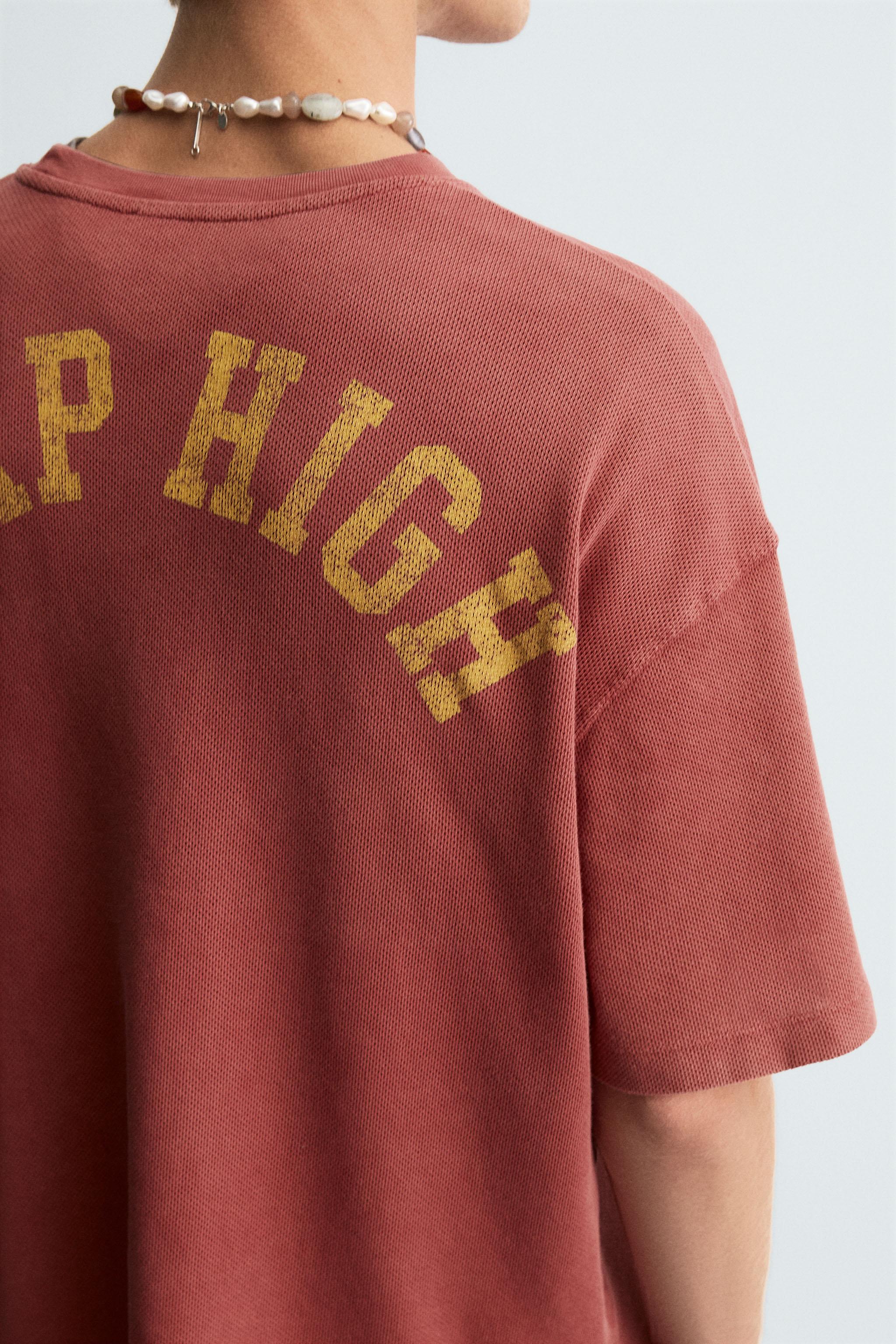 VARSITY OPEN-KNIT T-SHIRT